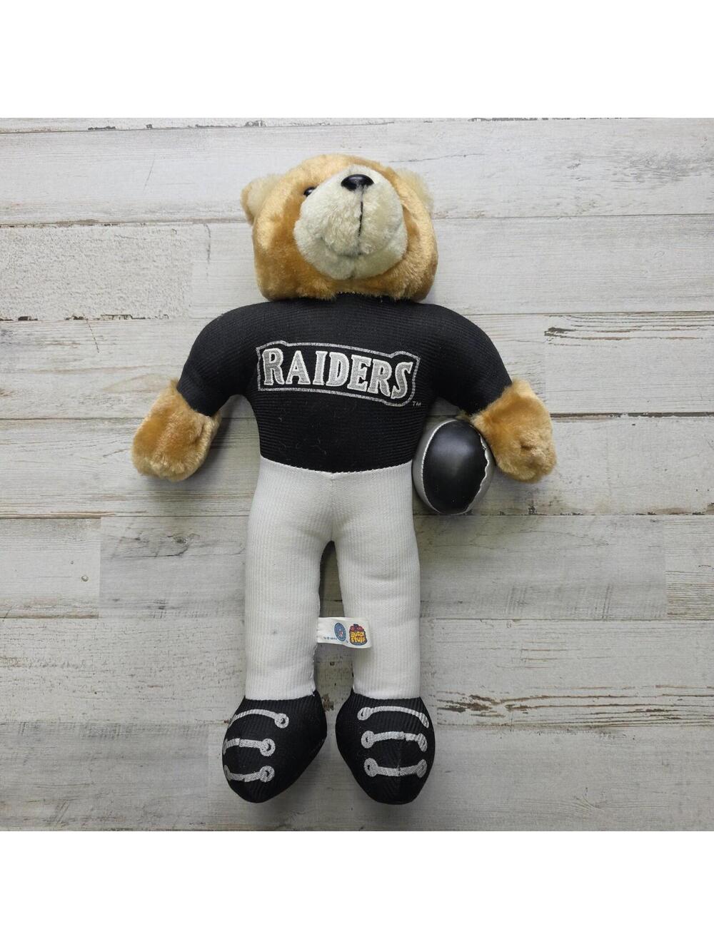 Good Stuff NFL Stuffed Bear Plush Oakland Raiders - 1996